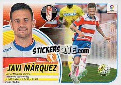 Sticker Javi Márquez (11) - Liga Spagnola 2016-2017 - Colecciones ESTE