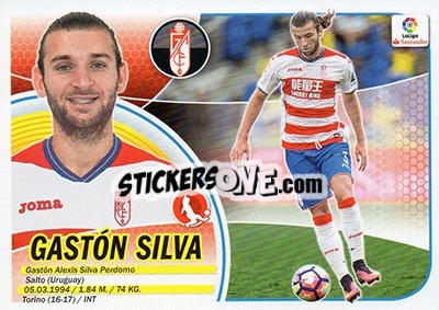 Sticker Gastón Silva (4BIS) - Liga Spagnola 2016-2017 n. 332 - Colecciones ESTE