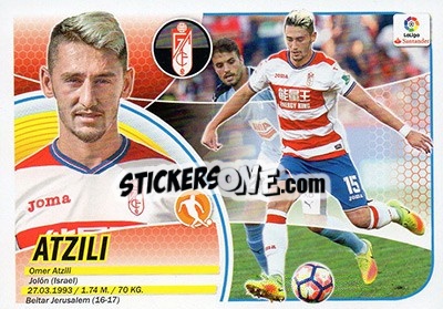 Sticker Atzili (11BIS) - Liga Spagnola 2016-2017 - Colecciones ESTE