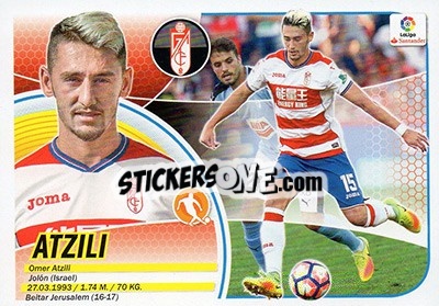 Sticker Atzili (11BIS) - Liga Spagnola 2016-2017 n. 336 - Colecciones ESTE