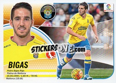 Sticker Bigas (6) - Liga Spagnola 2016-2017 n. 347 - Colecciones ESTE