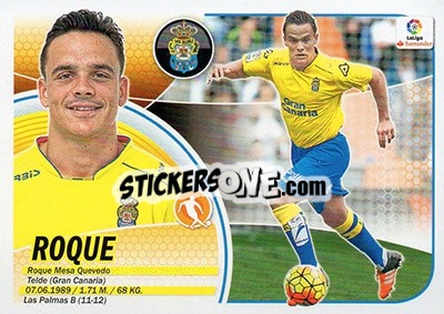 Sticker Roque (8A) - Liga Spagnola 2016-2017 - Colecciones ESTE