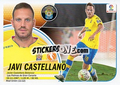 Sticker Javi Castellano (8B) - Liga Spagnola 2016-2017 - Colecciones ESTE