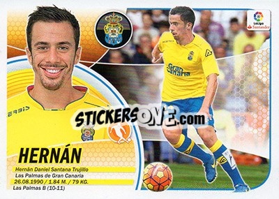 Sticker Hernán (9) - Liga Spagnola 2016-2017 - Colecciones ESTE