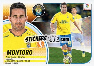 Sticker Montoro (10) - Liga Spagnola 2016-2017 n. 352 - Colecciones ESTE