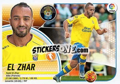 Sticker El Zhar (12) - Liga Spagnola 2016-2017 n. 354 - Colecciones ESTE