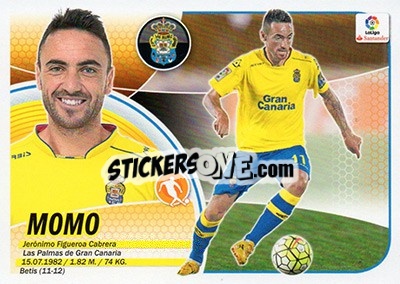 Sticker Momo (13) - Liga Spagnola 2016-2017 n. 355 - Colecciones ESTE