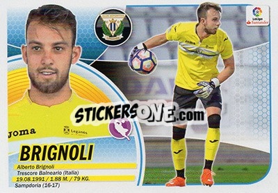 Sticker Brignoli (2) - Liga Spagnola 2016-2017 n. 372 - Colecciones ESTE