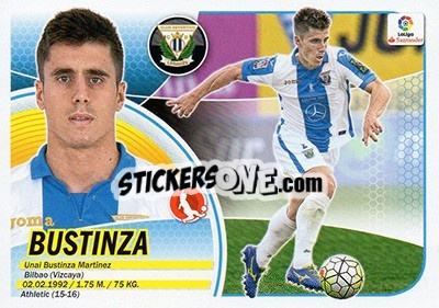 Cromo Bustinza (4) - Liga Spagnola 2016-2017 n. 375 - Colecciones ESTE