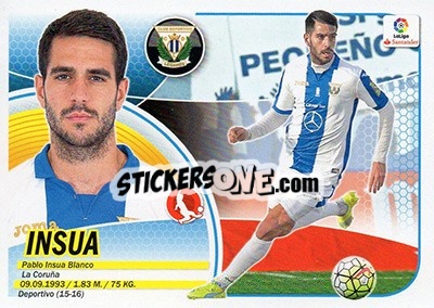 Cromo Insua (6) - Liga Spagnola 2016-2017 n. 377 - Colecciones ESTE