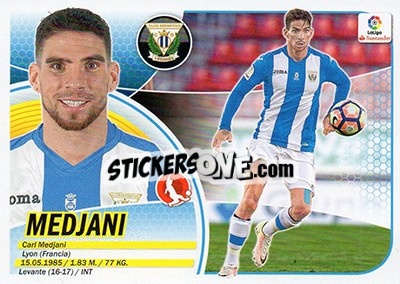 Cromo Medjani (7) - Liga Spagnola 2016-2017 n. 378 - Colecciones ESTE
