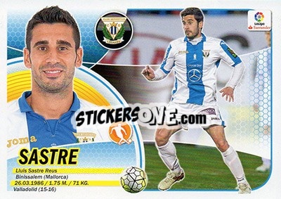 Sticker Sastre (9) - Liga Spagnola 2016-2017 - Colecciones ESTE