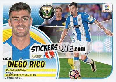 Cromo Diego Rico (6BIS) - Liga Spagnola 2016-2017 - Colecciones ESTE