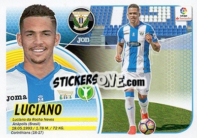 Cromo Luciano (14BIS) - Liga Spagnola 2016-2017 n. 390 - Colecciones ESTE