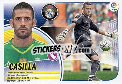 Cromo Casilla (2) - Liga Spagnola 2016-2017 n. 402 - Colecciones ESTE