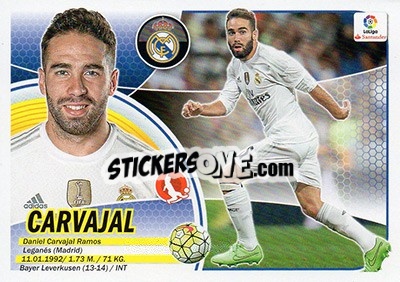 Figurina Carvajal (3A) - Liga Spagnola 2016-2017 - Colecciones ESTE