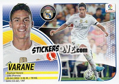 Cromo Varane (6A)