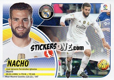 Sticker Nacho Fernández (6B) - Liga Spagnola 2016-2017 - Colecciones ESTE