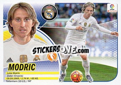 Sticker Modric (10) - Liga Spagnola 2016-2017 n. 412 - Colecciones ESTE