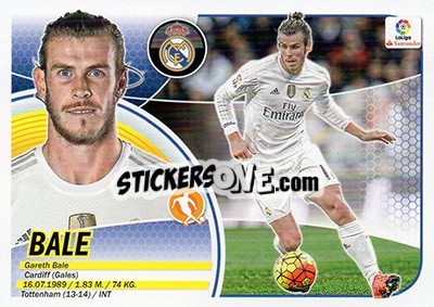 Sticker Bale (12) - Liga Spagnola 2016-2017 n. 415 - Colecciones ESTE