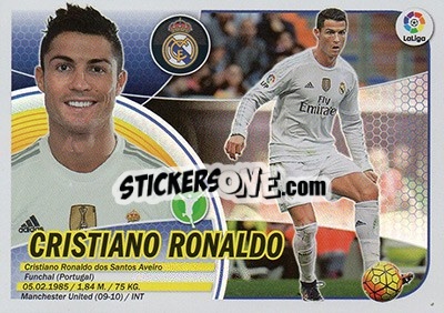 Sticker Cristiano Ronaldo (15) - Liga Spagnola 2016-2017 - Colecciones ESTE
