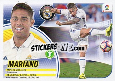 Figurina Mariano (13BIS) - Liga Spagnola 2016-2017 n. 421 - Colecciones ESTE