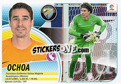 Sticker Ochoa (2) - Liga Spagnola 2016-2017 n. 432 - Colecciones ESTE
