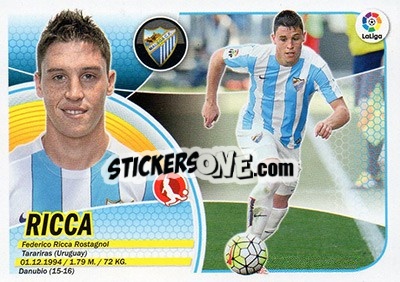 Sticker Ricca (7B) - Liga Spagnola 2016-2017 n. 438 - Colecciones ESTE