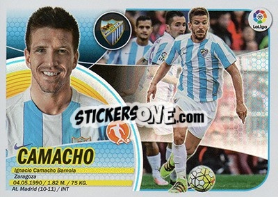 Sticker Camacho (8) - Liga Spagnola 2016-2017 n. 439 - Colecciones ESTE