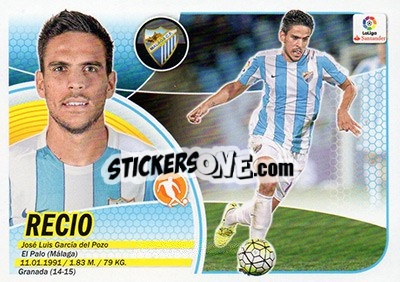 Sticker Recio (9) - Liga Spagnola 2016-2017 n. 440 - Colecciones ESTE