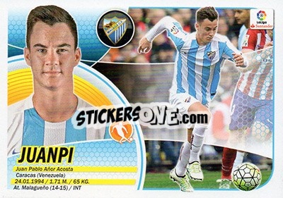 Sticker Juanpi (11) - Liga Spagnola 2016-2017 n. 442 - Colecciones ESTE