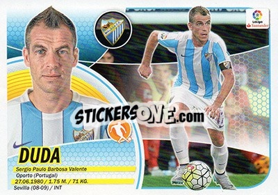 Sticker Duda (12B) - Liga Spagnola 2016-2017 n. 444 - Colecciones ESTE