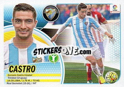 Sticker Castro (14) - Liga Spagnola 2016-2017 - Colecciones ESTE