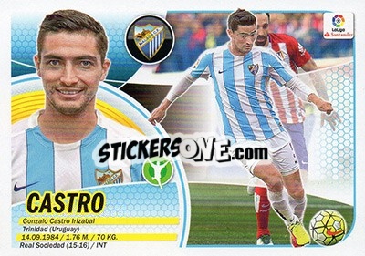 Sticker Castro (14) - Liga Spagnola 2016-2017 n. 446 - Colecciones ESTE