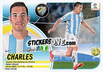 Figurina Charles (15) - Liga Spagnola 2016-2017 n. 447 - Colecciones ESTE