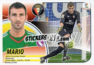 Sticker Mario (2) - Liga Spagnola 2016-2017 n. 462 - Colecciones ESTE