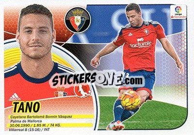 Sticker Tano (4) - Liga Spagnola 2016-2017 - Colecciones ESTE