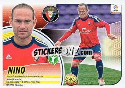 Sticker Nino (16) - Liga Spagnola 2016-2017 - Colecciones ESTE