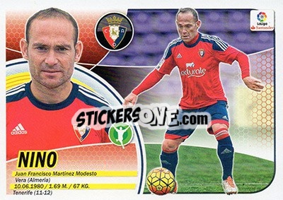 Sticker Nino (16) - Liga Spagnola 2016-2017 n. 478 - Colecciones ESTE