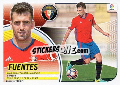Sticker Fuentes (7 BIS) - Liga Spagnola 2016-2017 - Colecciones ESTE