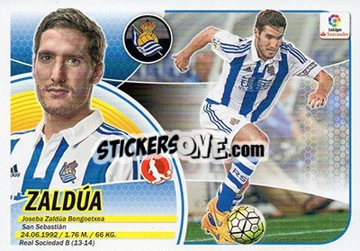 Sticker Zaldúa (3A) - Liga Spagnola 2016-2017 n. 493 - Colecciones ESTE