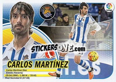 Sticker Carlos Martínez (3B) - Liga Spagnola 2016-2017 n. 494 - Colecciones ESTE
