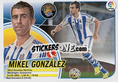 Sticker Mikel González (6) - Liga Spagnola 2016-2017 n. 497 - Colecciones ESTE