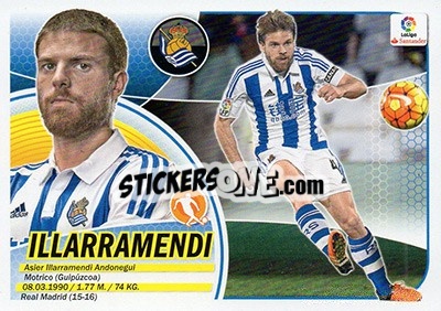 Sticker Illarramendi (9) - Liga Spagnola 2016-2017 n. 501 - Colecciones ESTE