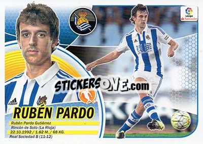 Sticker Rubén Pardo (10) - Liga Spagnola 2016-2017 n. 502 - Colecciones ESTE