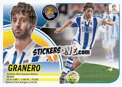Sticker Granero (11B) - Liga Spagnola 2016-2017 n. 504 - Colecciones ESTE
