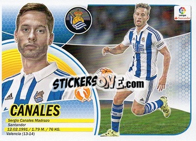 Sticker Canales (12) - Liga Spagnola 2016-2017 n. 505 - Colecciones ESTE