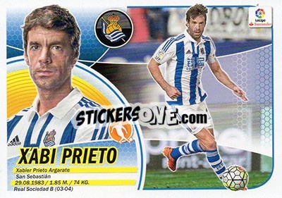 Sticker Xabi Prieto (13A) - Liga Spagnola 2016-2017 - Colecciones ESTE