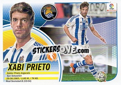 Cromo Xabi Prieto (13A) - Liga Spagnola 2016-2017 n. 506 - Colecciones ESTE