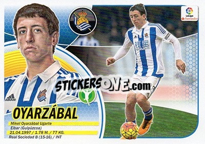 Cromo Oyarzábal (14) - Liga Spagnola 2016-2017 n. 508 - Colecciones ESTE